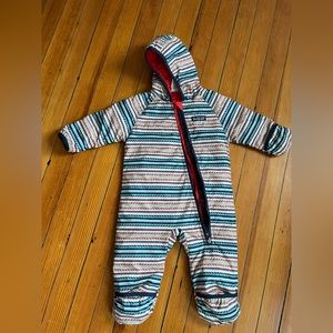 Patagonia bunting snowsuit, reversible, 3-6 months
